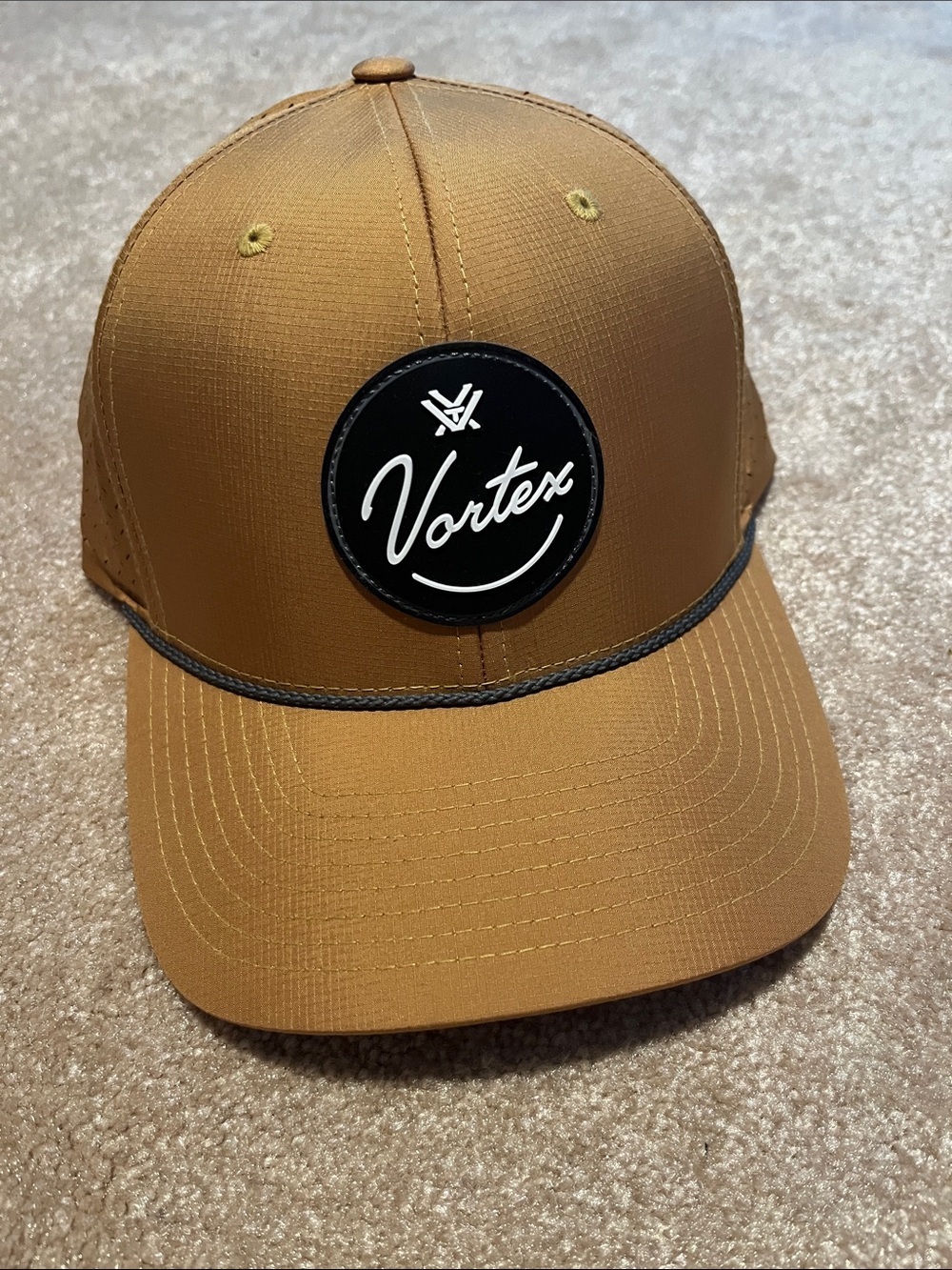 Vortex Logo Patch Hat - Caramel Brown